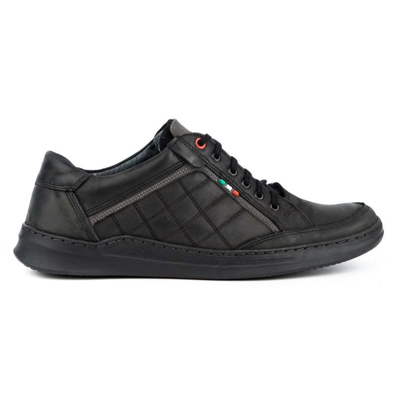 Olivier Scarpe casual da uomo in pelle 297GT nere nero