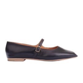 Marco Shoes Ballerine in stile Mary Jane nero