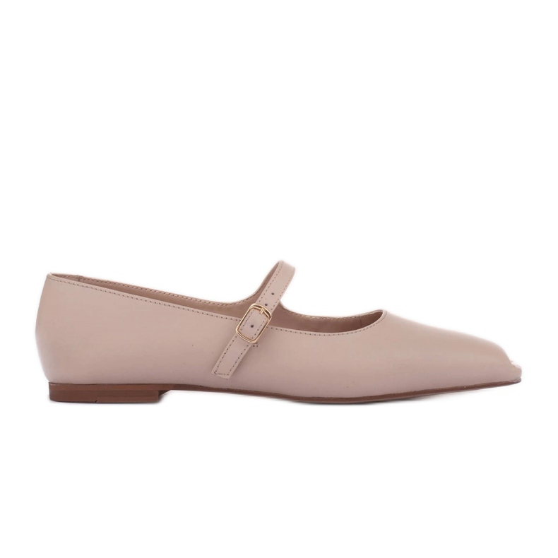 Marco Shoes Ballerine in stile Mary Jane beige