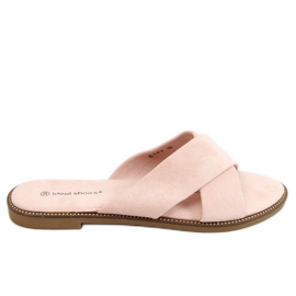 BM Pantofole incrociate da donna Alyson Pink rosa