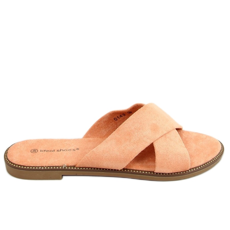 BM Pantofole incrociate da donna Alyson Peach arancia