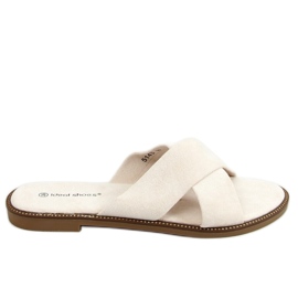 BM Pantofole a forma di croce da donna Alyson Beige