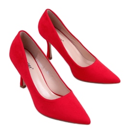 Stilettos da donna Giorgia Red in camoscio rosso