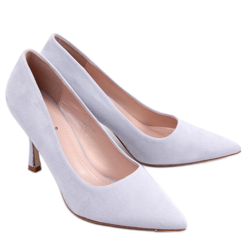 Stiletto Giorgia Grey da donna in camoscio grigio