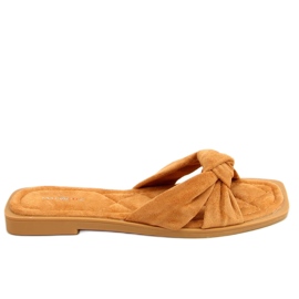 Pantofole da donna Cammello Teese marrone