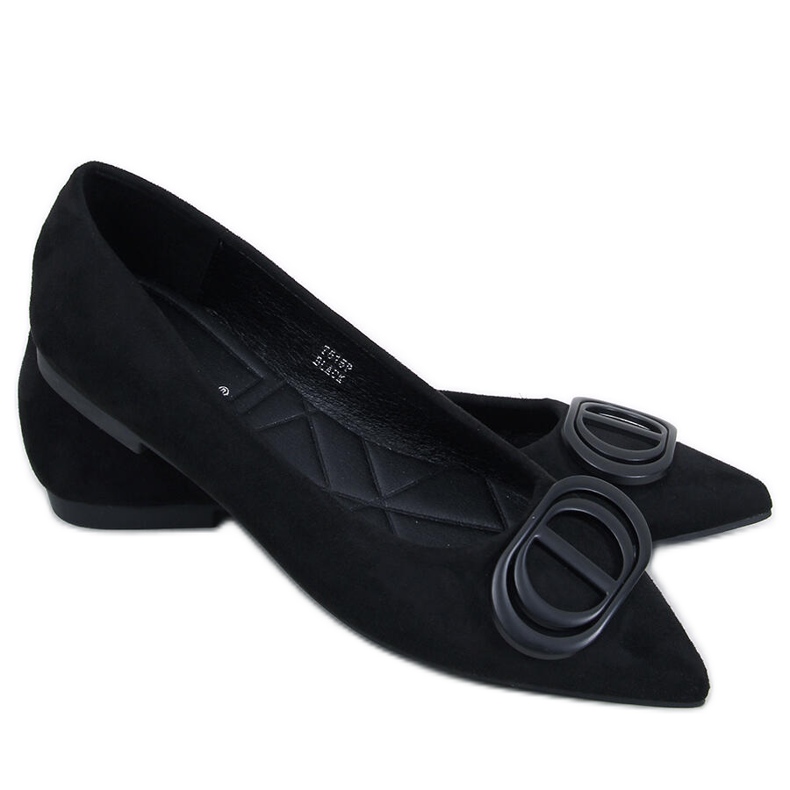 Ballerine Arte Black con punte a mandorla nero