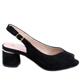 BM Sandali con tacco Venus Black nero