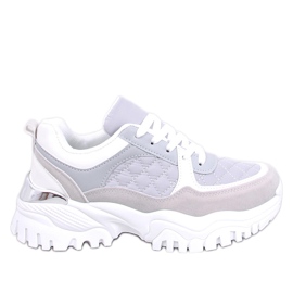 Sneakers con zeppa Ortega colore grigio viola