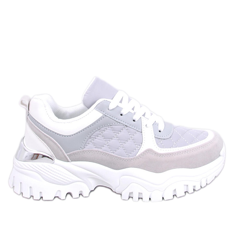 Sneakers con zeppa Ortega colore grigio viola