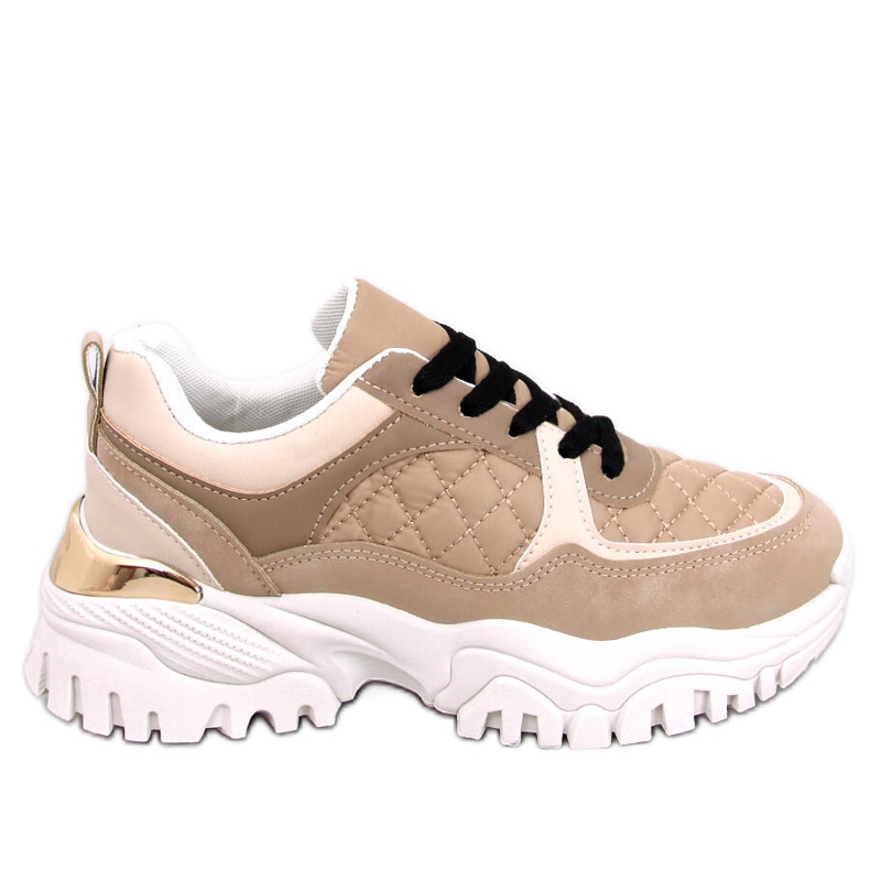 Sneakers con zeppa Ortega Khaki beige