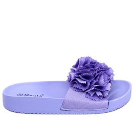 Pantofole da donna con fiori Traille Viola