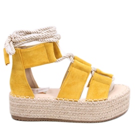 BM Rivera Sandali espadrillas gialli giallo