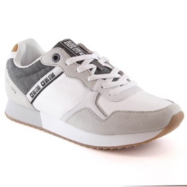 Scarpe sportive da uomo in pelle comode bianche Big Star JJ174144 bianco