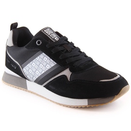 Scarpe sportive da uomo comode nere Big Star JJ174397 nero