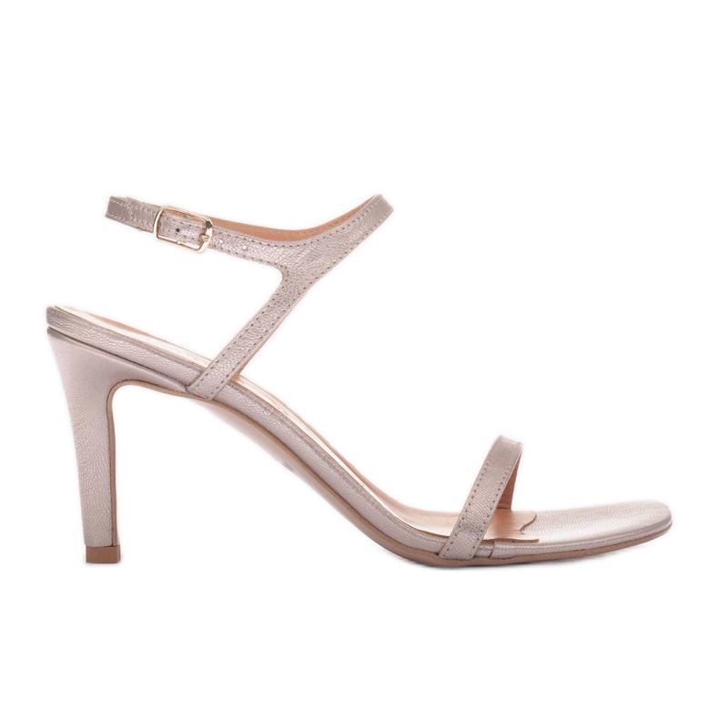 Marco Shoes Sandali con tacco alto d'oro