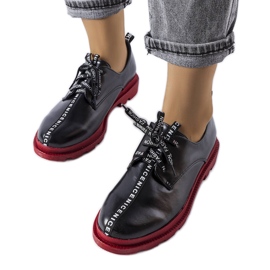 Scarpe francesine nere con suola a contrasto di Hanifan nero