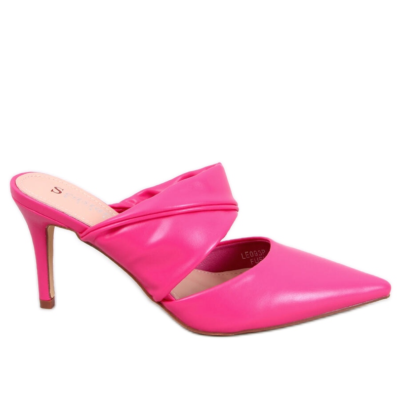 Mules Charisse fucsia con tacco a spillo rosa