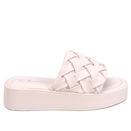 BM Sandali con zeppa Inaba beige