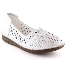 Scarpe da donna bianche traforate comode in pelle Filippo DP4541 bianco
