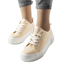 Sneakers beige Lee Cooper LCW-23-31-1808L