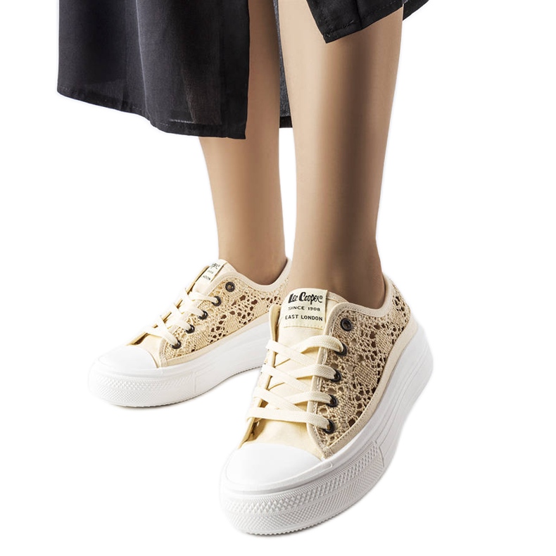 Lee Cooper LCW23-44-1620 sneakers beige traforata