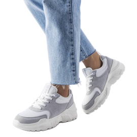 Sneakers bianche e grigie di Big Star JJ274A112 bianca