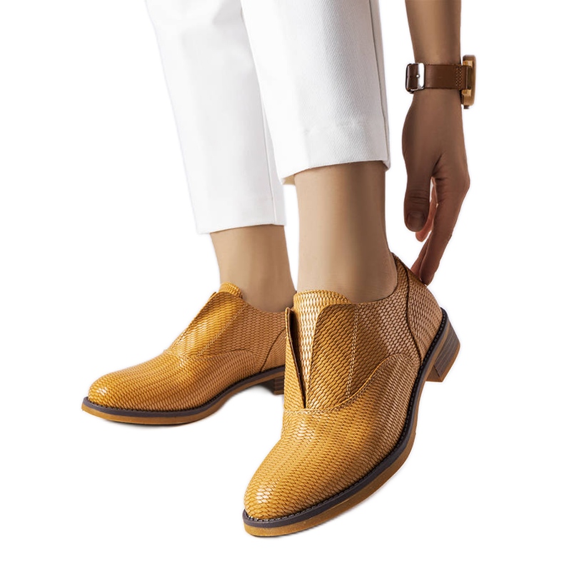 Scarpe marrone chiaro LS5379 Tortora