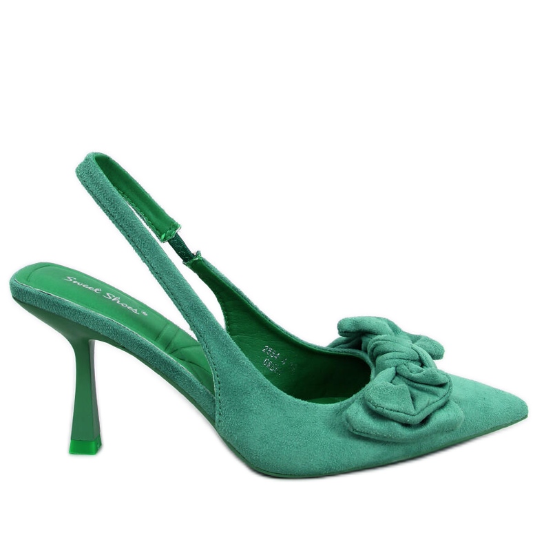 PA1 Décolleté con tacco aperto Shirley Green verde