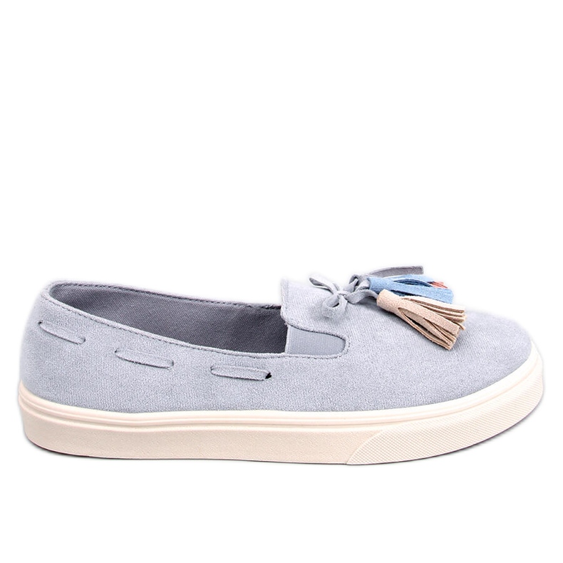 Sneakers primaverili Salma Grey con nappine grigio