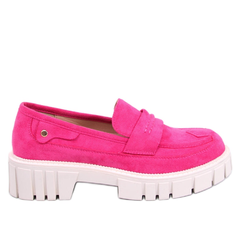 Mocassini con plateau di Chandra Peach rosa