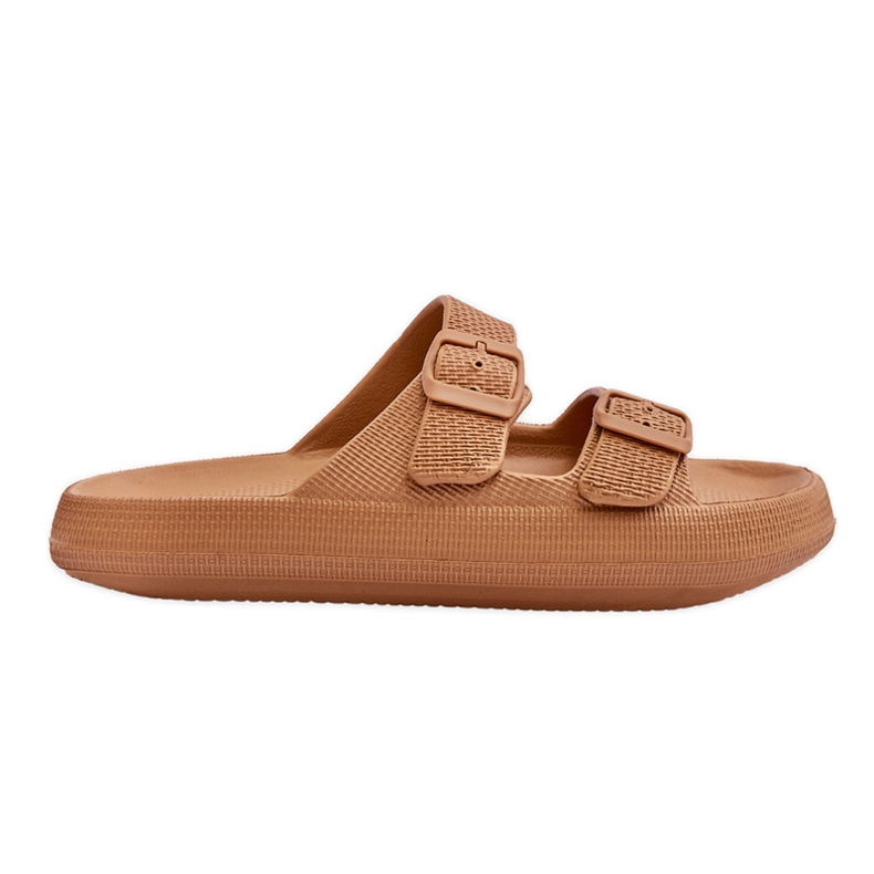 Ciabatte da donna in schiuma leggera marrone Cleve