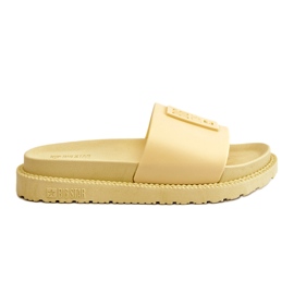 Pantofole da donna Big Star JJ274A305 gialle giallo