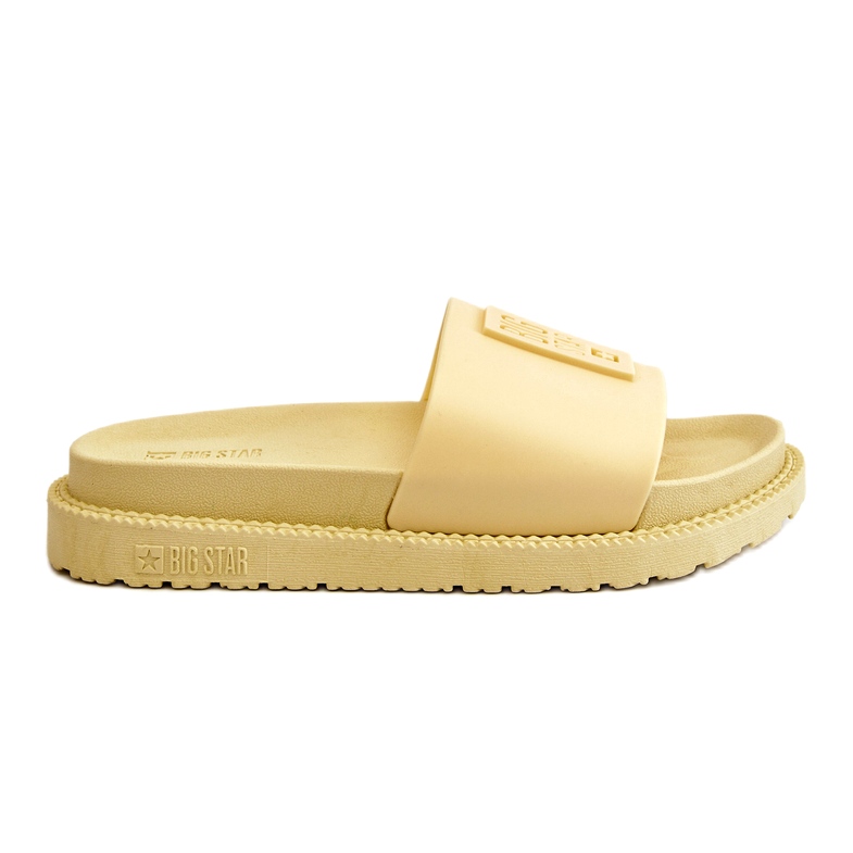 Pantofole da donna Big Star JJ274A305 gialle giallo