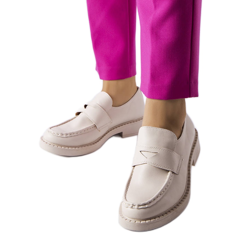 Eleganti mocassini beige di Élodie