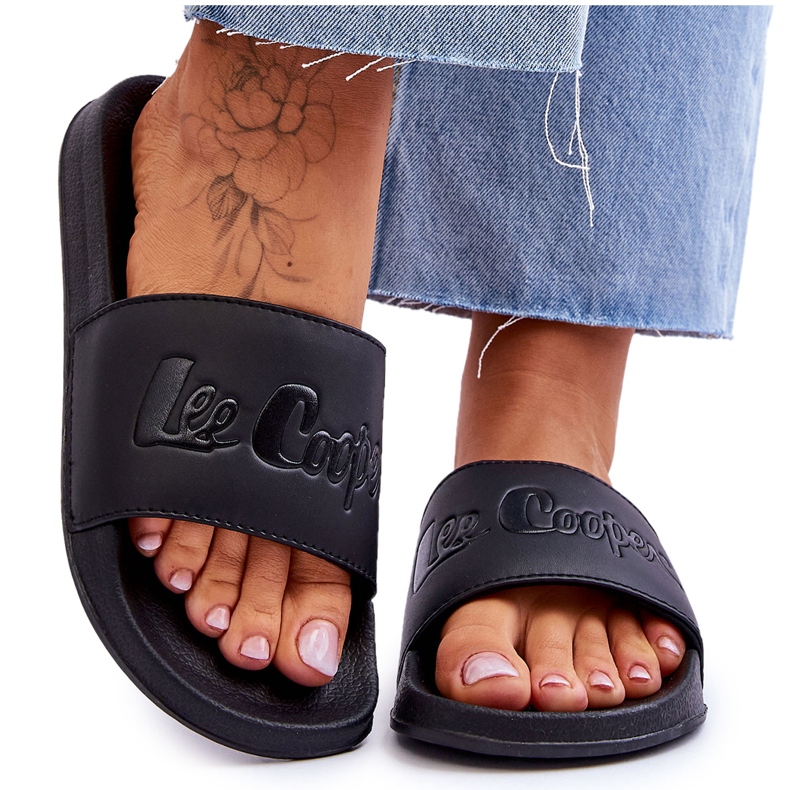 Pantofole leggere Lee Cooper LCW-23-42-1732 da donna nere nero