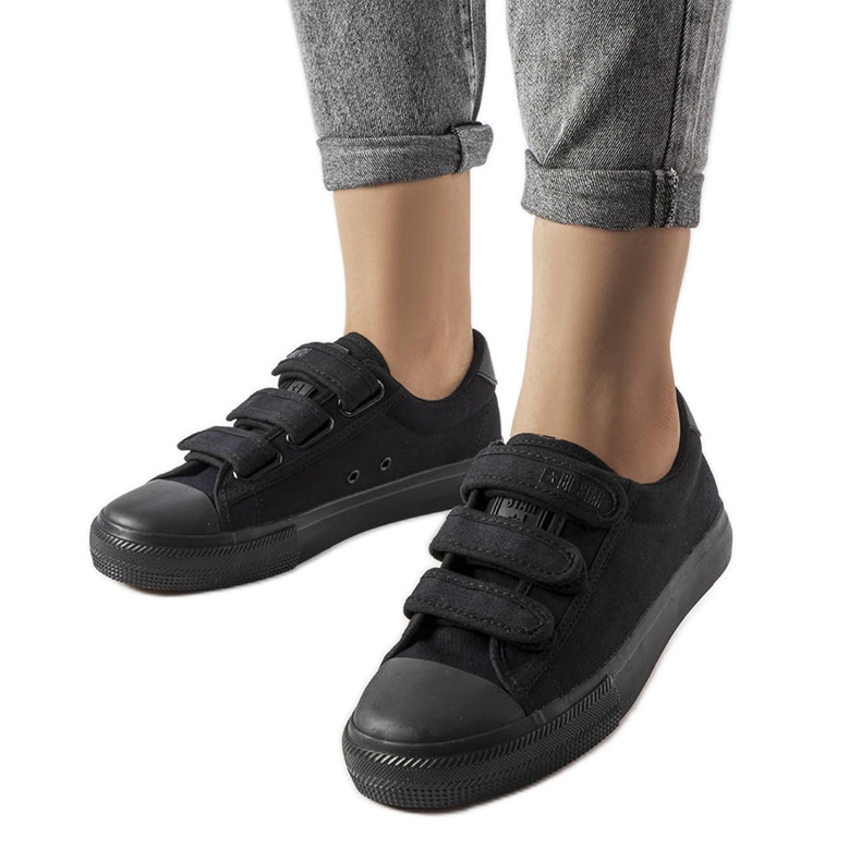Sneakers nere con velcro Big Star LL274A204 nero