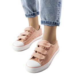 Sneakers rosa con velcro Big Star LL274A200