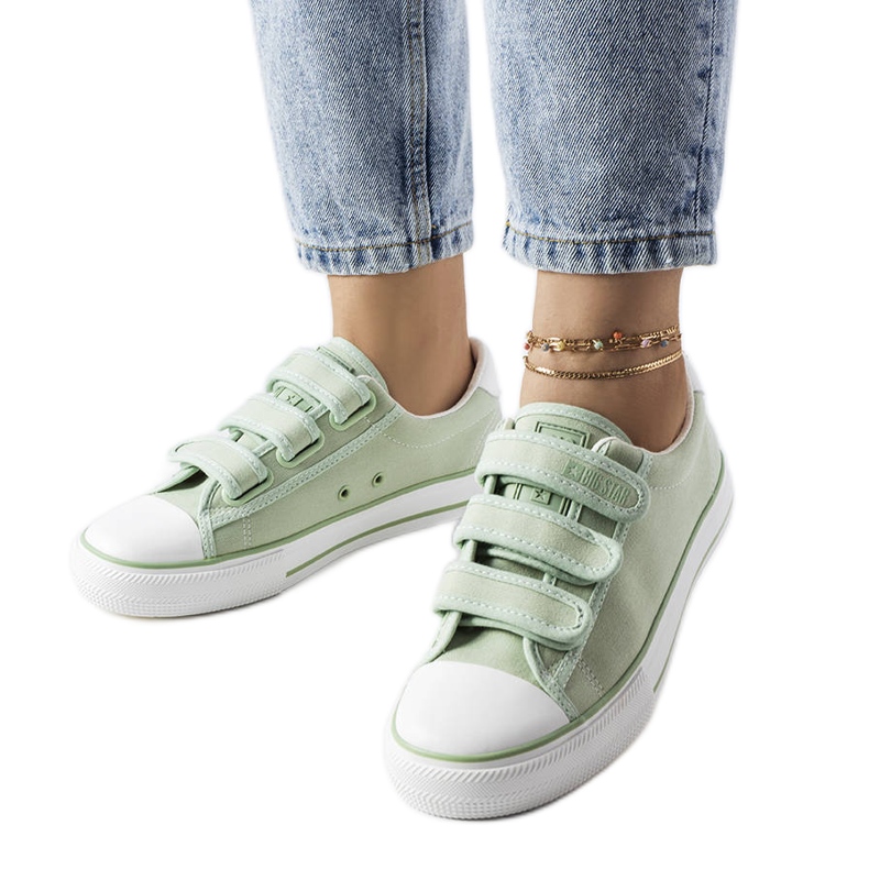 Sneakers verdi con velcro Big Star LL274A202 verde