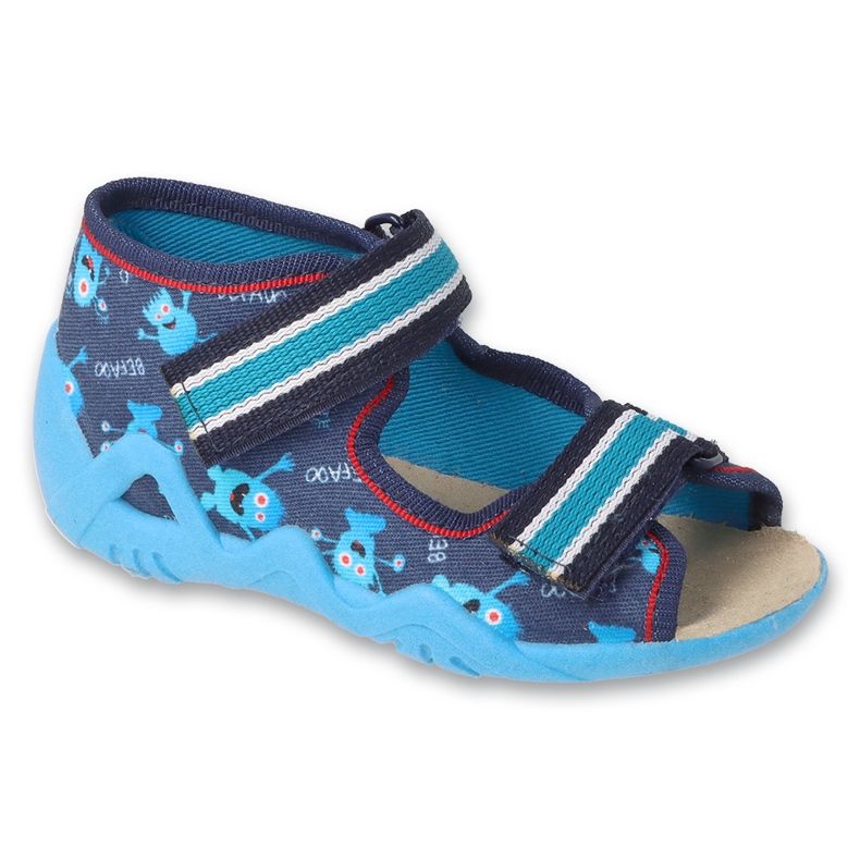 Scarpe per bambini gialle Befado 350P041 blu