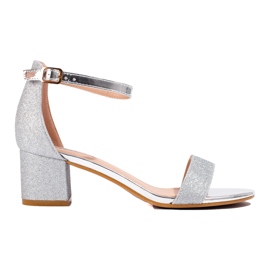 Sandalo basso da donna Shelovet color argento