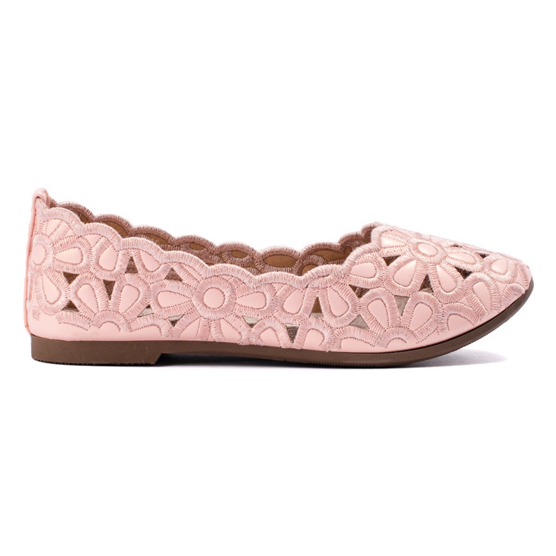 W. Potocki Ballerine rosa traforate Potocki per bambina