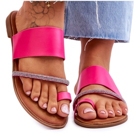 Infradito Donna Con Cinturino Decorativo Fucsia Sublime rosa