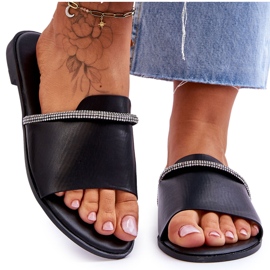 Eleganti tacchi piatti Black Termen nero