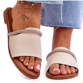 Eleganti tacchi piatti Beige Termen