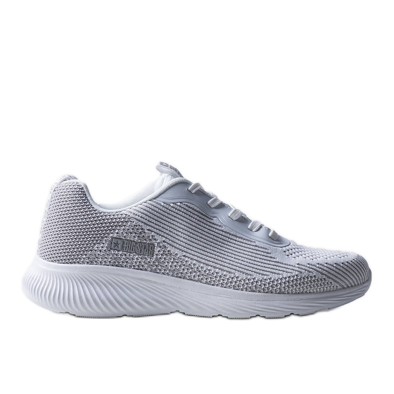 Sneakers Big Star da uomo bianche e grigie JJ174286 bianca