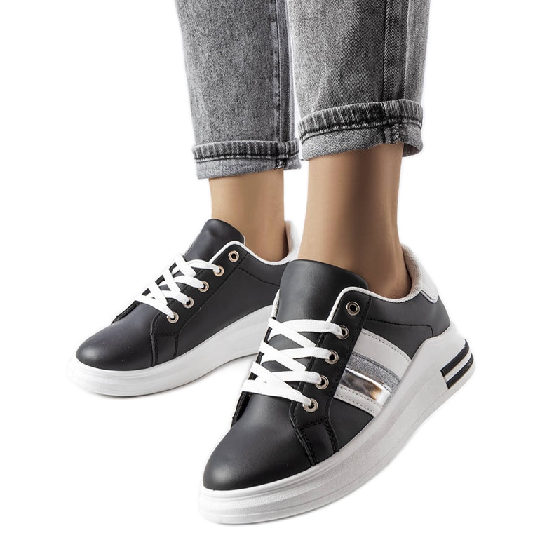 Sneakers nere con plateau Sacaton nero