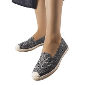 Espadrillas traforate grigie di Lamarre grigio