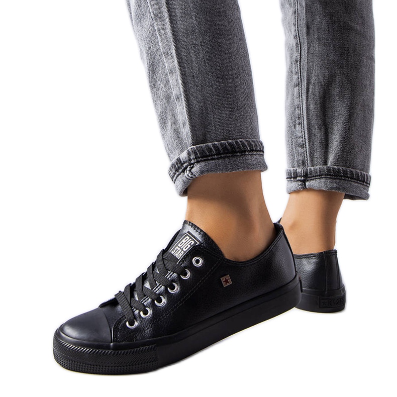 Sneakers Big Star V274871 in ecopelle nera nero