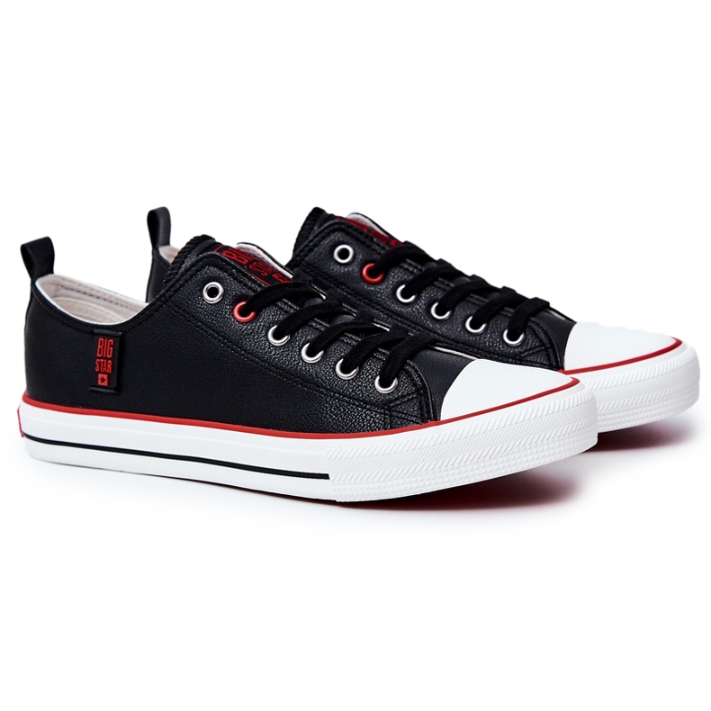 Sneakers da Uomo in Pelle Big Star JJ174068 Nero