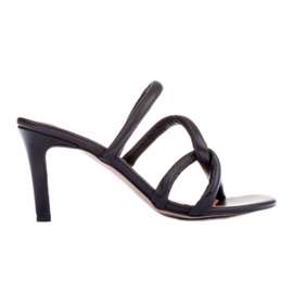 Marco Shoes Tacchi con cinturino tubelare nero